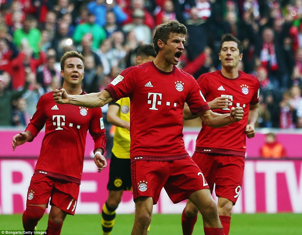 توماس مولر|بایرن مونیخ 5 - 1 بوروسيا دورتموند / بوندس لیگا