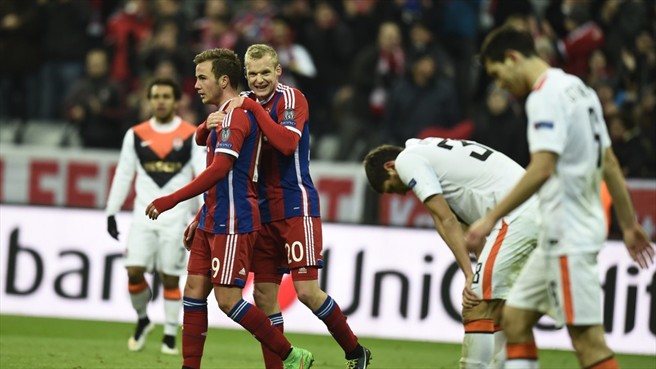 ماریو گوتزه|بایرن مونیخ 7 - 0 شاختار دونتسك / لیگ قهرمانان