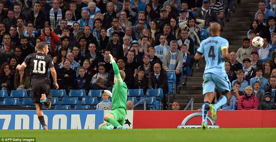 فرانچسکو توتی|منچسترسیتی 1-1 آ اس رم / لیگ قهرمانان