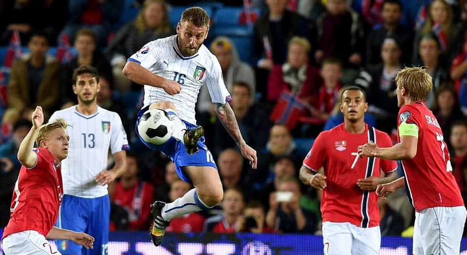 دانیله د روسی|نروژ ۰ - 2 ایتالیا / مقدماتی یورو