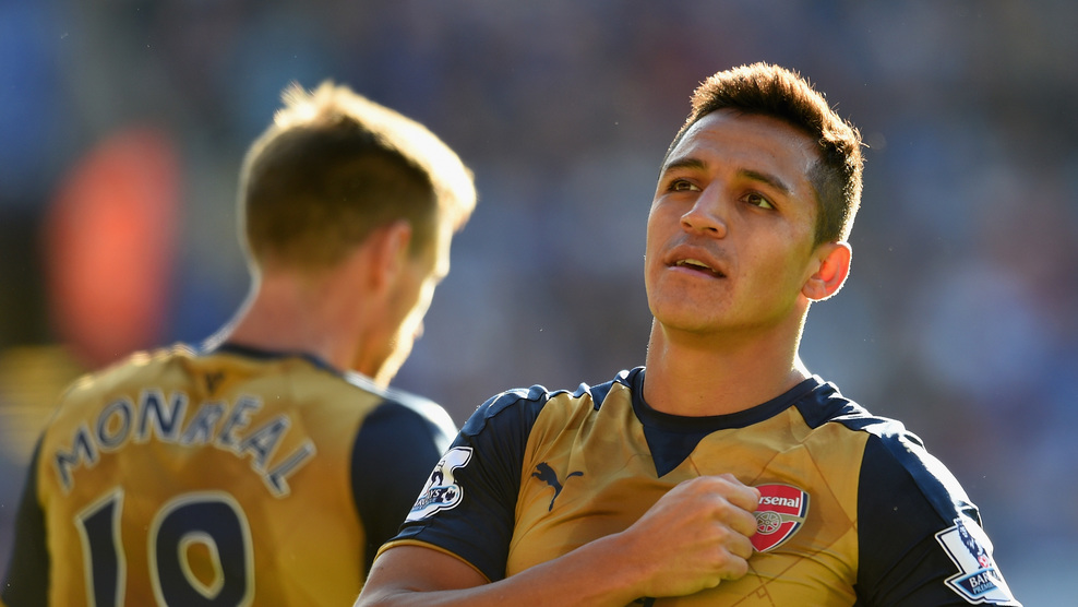 الکسیس سانچز|لیستر سیتی 2 - 5 آرسنال / لیگ جزیره