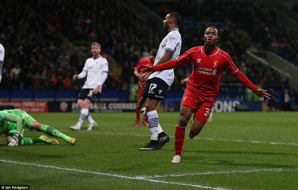 رحيم استرلینگ|بولتون 1 - 2 لیورپول / جام حذفی