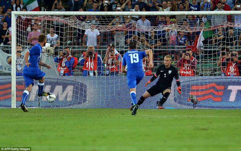 دانیله د روسی|ایتالیا 2-0 هلند / دیدار دوستانه