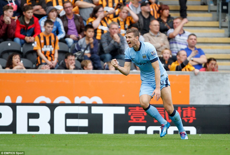 ادین ژکو|هال سیتی 2-4 منچسترسیتی /لیگ جزیره