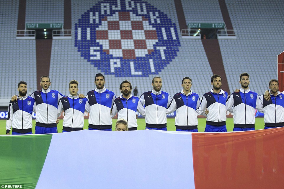 بازیکنان ایتالیا|کرواسی 1 - 1 ایتالیا / مقدماتی جام ملت های اروپا