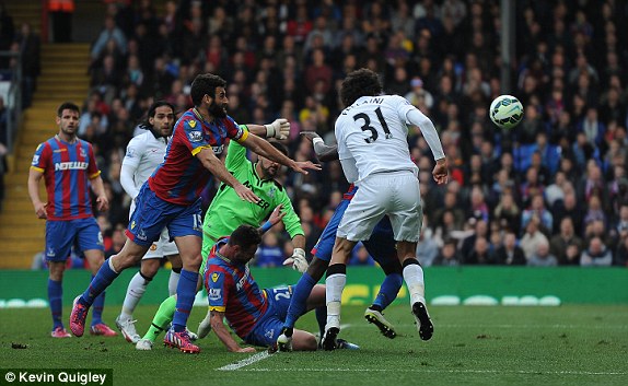 مروان فِلایِنی|کریستال پالاس 1 - 2 منچستر یونایتد / لیگ جزیره