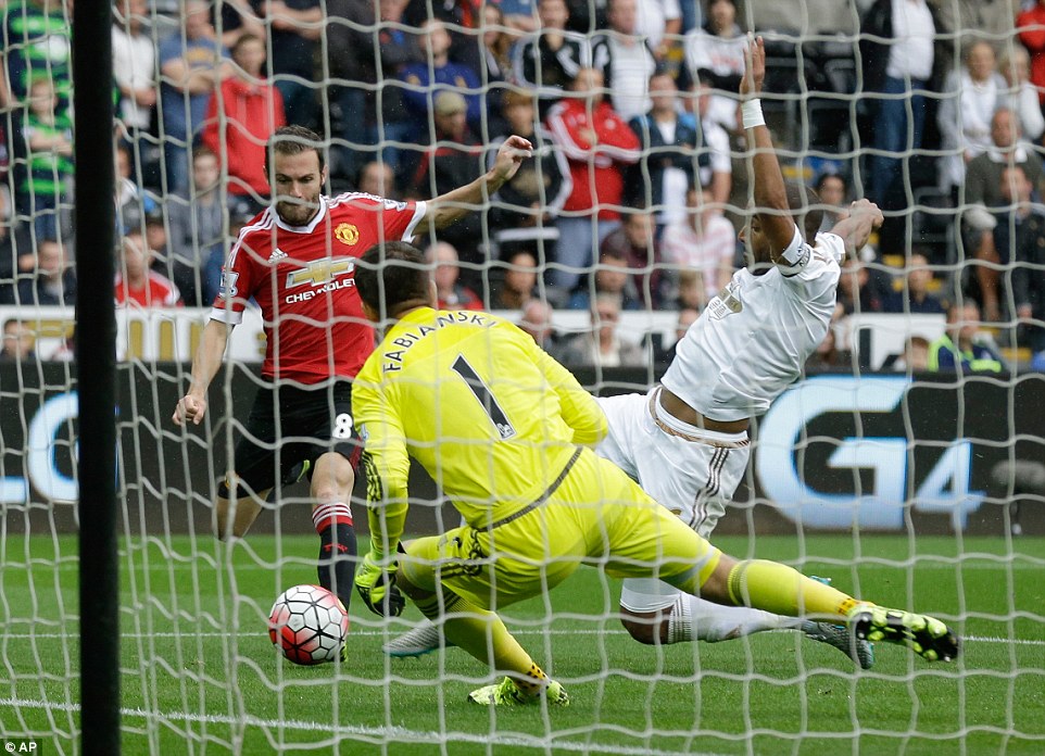 خوان ماتا|سوانسی 2 - 1 منچستر یونایتد / لیگ جزیره