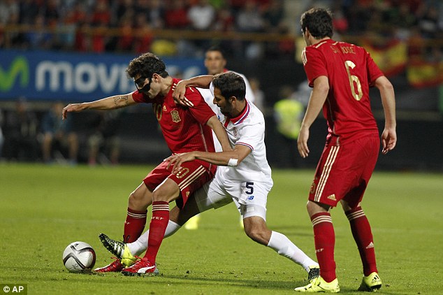 سسک فابرگاس|اسپانیا 2 - 1 کاستاریکا / دیدار دوستانه