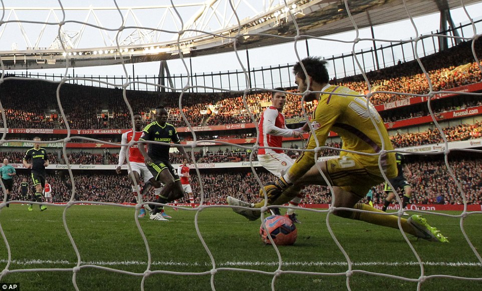 اليوير ژیرود|آرسنال 2 - 0 میدِلزبورو / جام حذفی