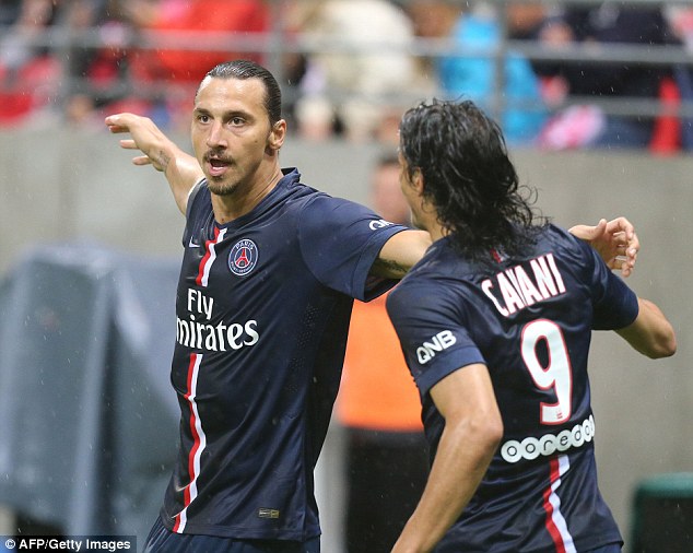 زلاتان ایبراهیموویچ - کاوانی|پاریس سن ژرمن 2-2 رنس / لوشامپيونه