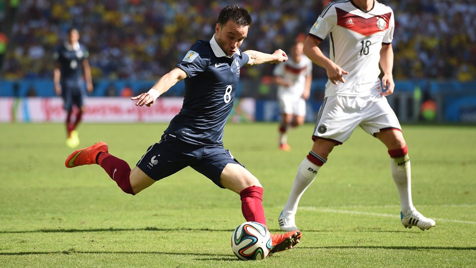 ماتيو والبوئنا|حمله هافبک تیم ملی فرانسه ، ماتيو والبوئنا به سمت دروازه آلمان.