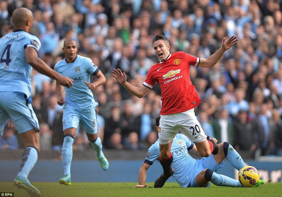 رابین فن پرسی - مارتین دميكيليس|منچستر سیتی 1 - 0 منچستر یونایتد / لیگ جزیره