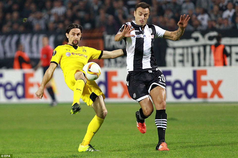 دیمیتار برباتوف|پائوک 1 - 1 بوروسيا دورتموند / لیگ اروپا