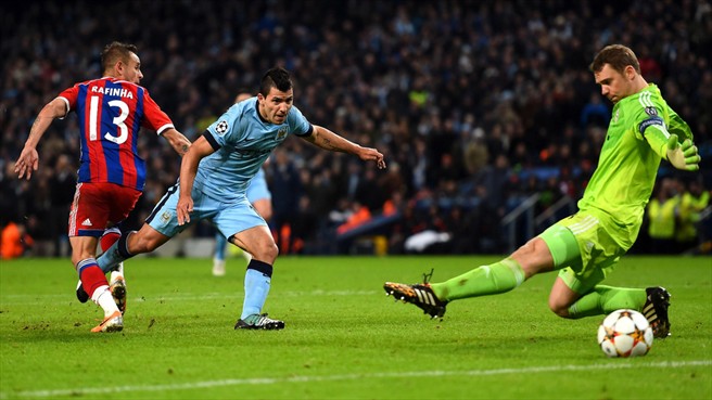 سرخیو آگرو|منچستر سیتی 3 - 2 بایرن مونیخ / لیگ قهرمانان