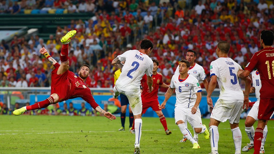 سرخیو راموس|اسپانیا 0 –2 شیلی / مرحله گروهی جام جهانی