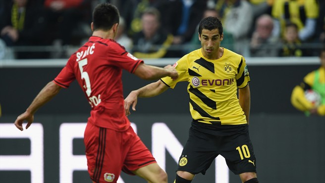 هنريخ مخیتاریان|دورتموند 0-2 لورکوزن / بوندسلیگا