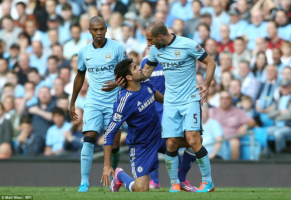 دیگو کاستا - زابالتا|منچستر سیتی 1-1 چلسی / لیگ برتر