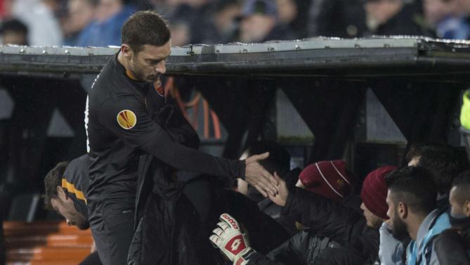 فرانچسکو توتی|فاينورد روتردام 1 - 2 رم / لیگ اروپا