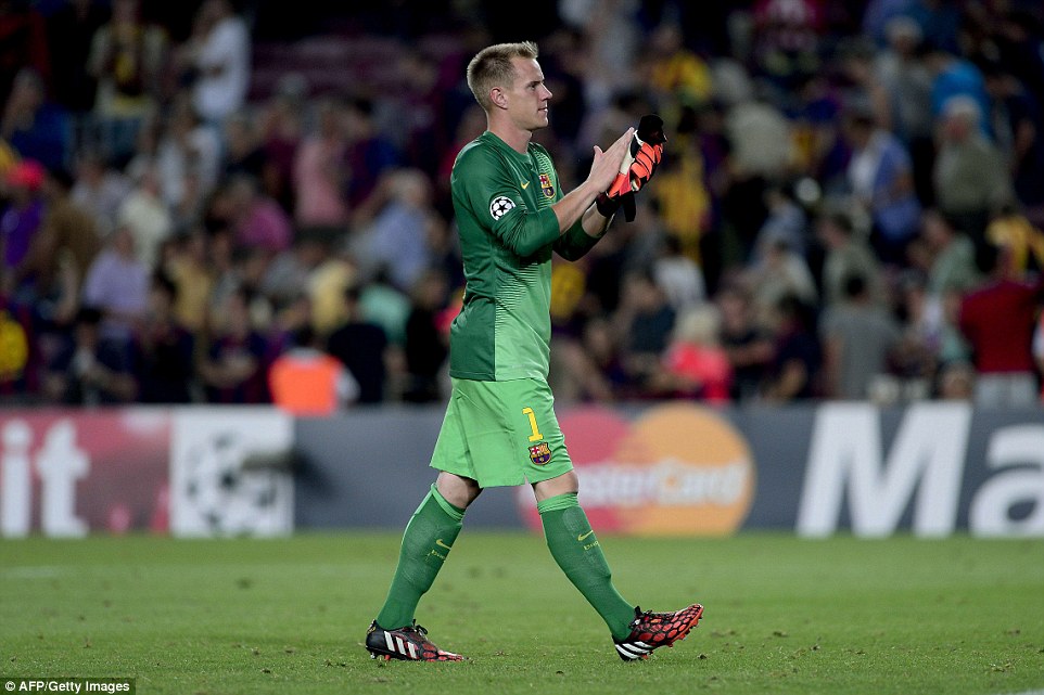 مارك-آندره تر اشتگن|بارسلونا 1-0 آپوئل / لیگ قهرمانان