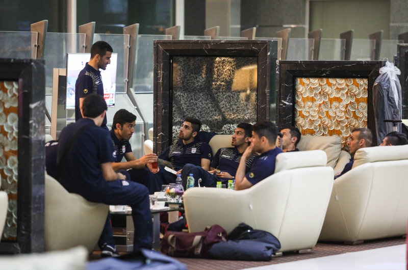 ایران|استراحت بازیکنان تیم ملی برای اماده شدن برای سفر