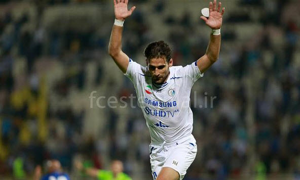 شادی بازیکن استقلال|استقلال اهواز 1 - 2 استقلال تهران / لیگ برتر ایران (خلیج فارس)