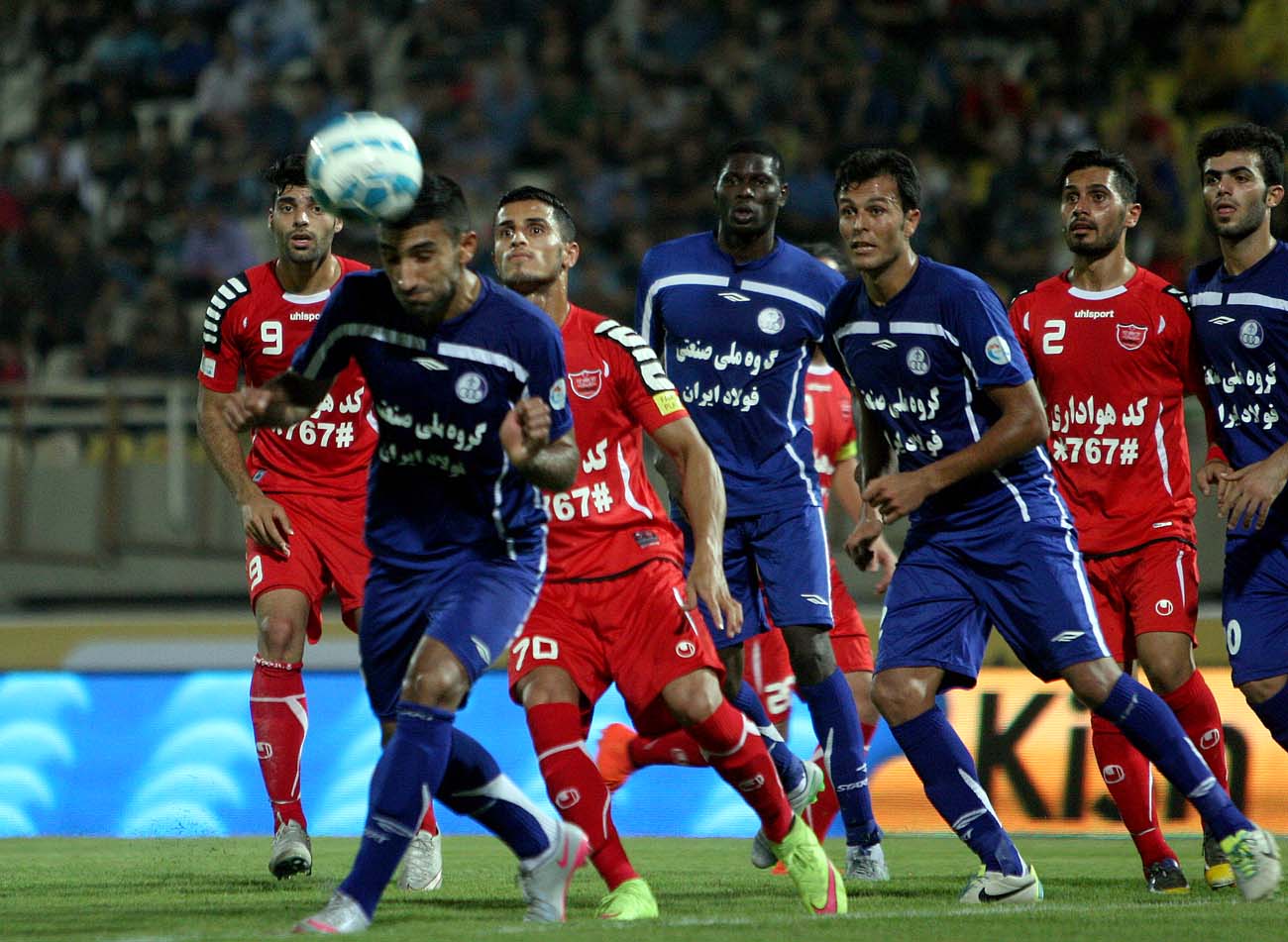 عکس العمل بازیکن استقلال خوزستان|استقلال خوزستان 2 - 1 پرسپولیس تهران / لیگ برتر ایران (خلیج فارس)