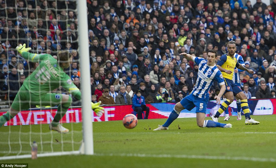 تئو ولكات|برایتون 2 - 3 آرسنال / جام حذفی