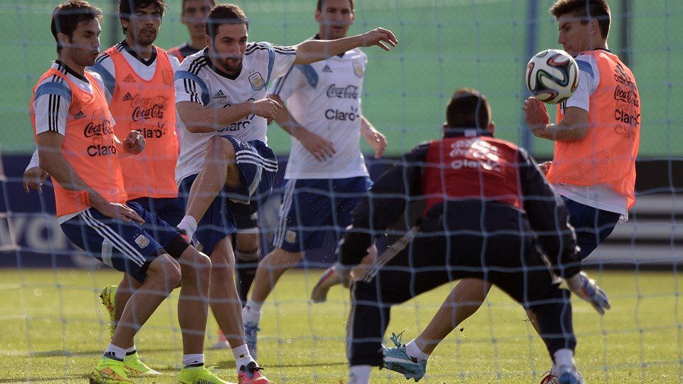 گونزالو هیگواین|تمرین تیم ملی آرژانتین