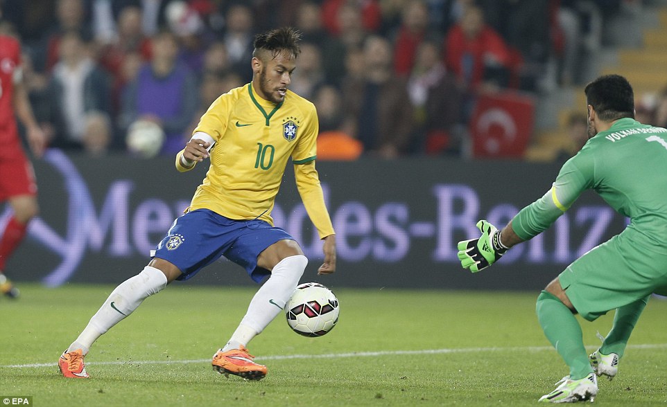 نیمار|ترکیه 0 - 4 برزیل / دیدار دوستانه