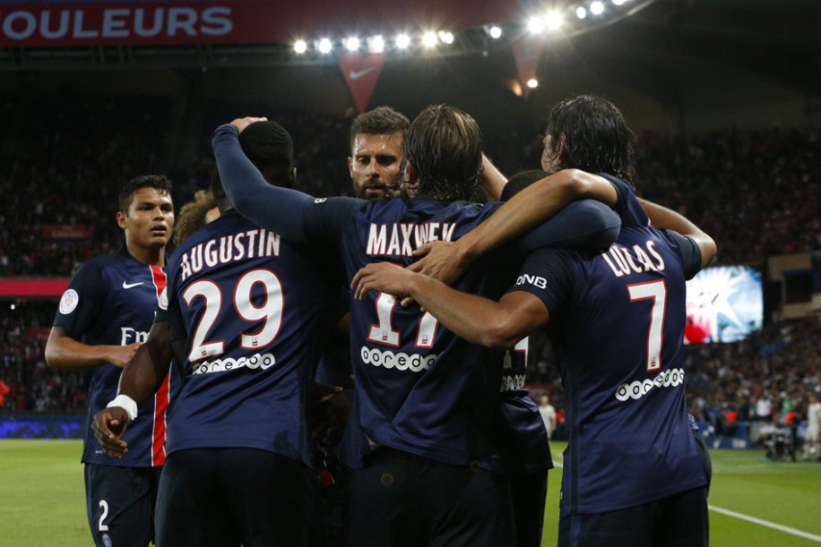 شادی بازیکنان پی اس جی|پاریس سن ژرمن 2 - 0 گازیله آژاکسیو / لیگ 1 فرانسه