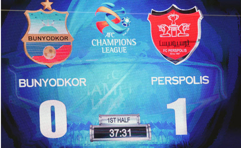 نتیجه بازی|بنیادکار ازبکستان 0 - 1 پرسپولیس تهران