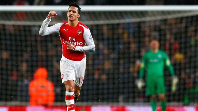 الکسیس سانچز|آرسنال 2 - 1 کوئینز پارک رنجرز / لیگ جزیره