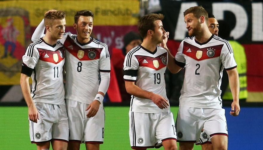 شادی بازیکنان آلمان|آلمان 2 - 2 استرالیا / دیدار دوستانه