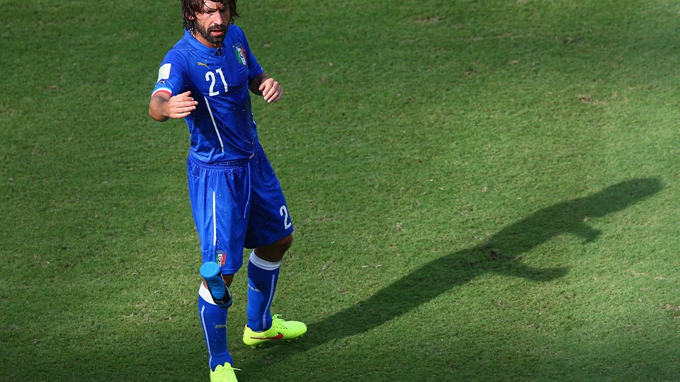 آندره آ پیرلو|عکس العمل آندره آ پیرلو در بازی مقابل کاستاریکا