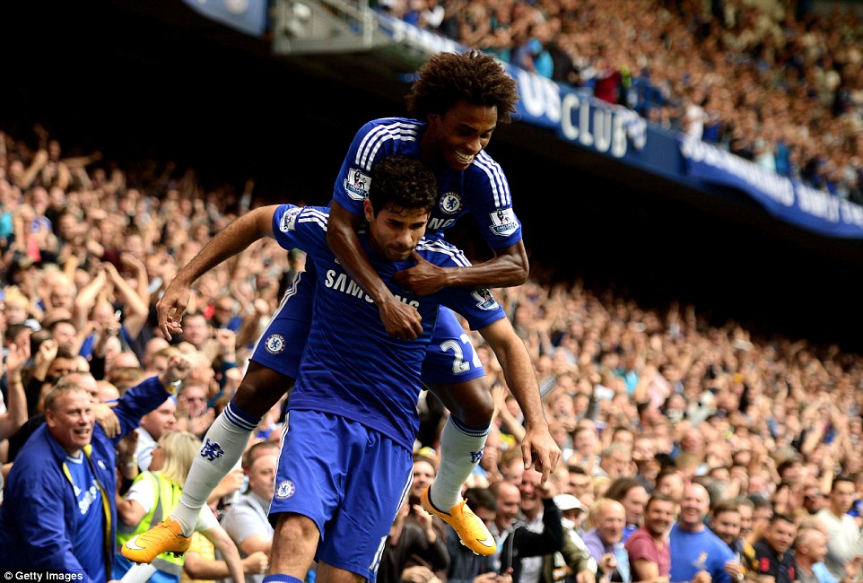 ویلیان - دیگو کاستا|چلسی 3-0 استون ویلا / لیگ جزیره