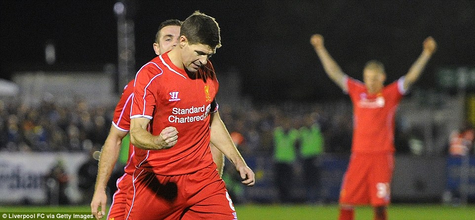 استیون جرارد|اِی اِف سی ویمبلدون 1 - 2 لیورپول / جام حذفی