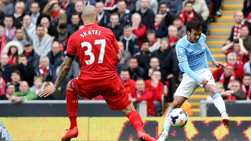 دیوید سیلوا - اسکرتل|حمله دیوید سیلوا روی دروازه من سیتی