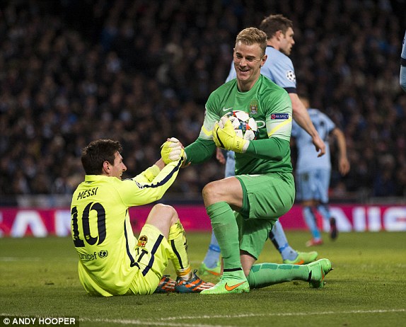 لیونل مسی - جو هارت|منچستر سیتی 1 - 2 بارسلونا / لیگ قهرمانان