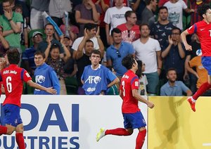 شادی بازیکن کره بعد از گلزنی|کره جنوبی 2 - 0 ازبکستان / جام ملت های آسیا