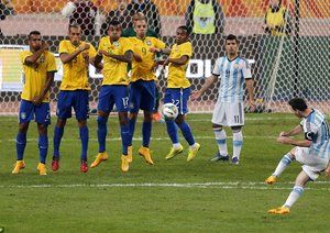 لیونل مسی|برزیل 2 - 0 آرژانتین / دیدار دوستانه