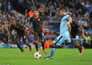 سرخیو آگرو|منچسترسیتی 1-1 آ اس رم / لیگ قهرمانان