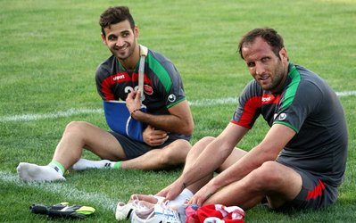 بنگر و نوراللهی با مدارا تمرین می‌کنند