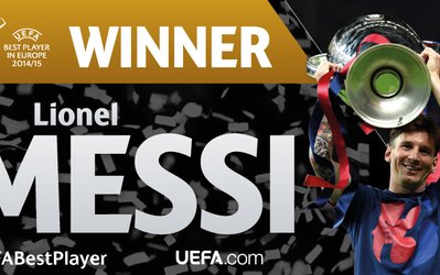 لیـونـل مســی برترین بازیکن سال اروپـــا شد