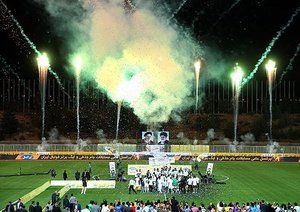 جشن بازیکنان ذوب آهن