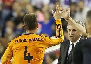 سرخیو راموس|خرسندی کارلتو بعد از باز شدن دروازه حریف توسط راموس