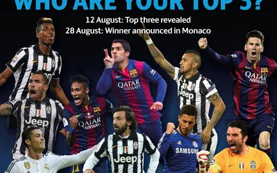 نامزدهای کسب عنوان بهترین بازیکن فصل 15-2014 اروپا اعلام شدند / یوونتوس در صدر