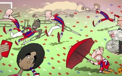 کاریکاتور روز | جشن قهرمانی بایـرن با حضور مصـدومان