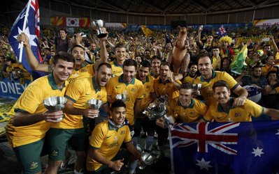 گزارش تصویری | جشن قهرمانی استرالیایی‌ها