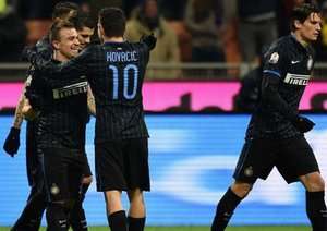 شادی بازیکنان اینتر