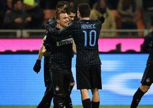 شادی بازیکنان اینتر|اینترمیلان 2 - 0 سامپدوریا / جام حذفی ایتالیا